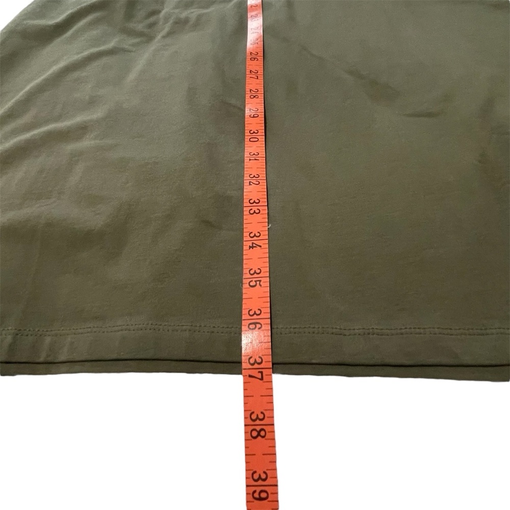 Calvin Klein Olive Lace-Up Gold Tone Accent Dress - XL - Picture 8 of 8